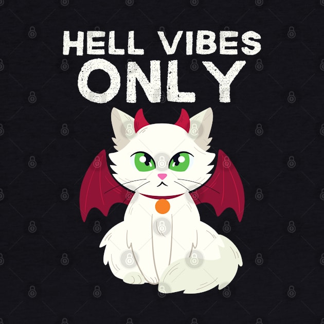 Creepy Cute Hell Cat Halloween by ChasingTees